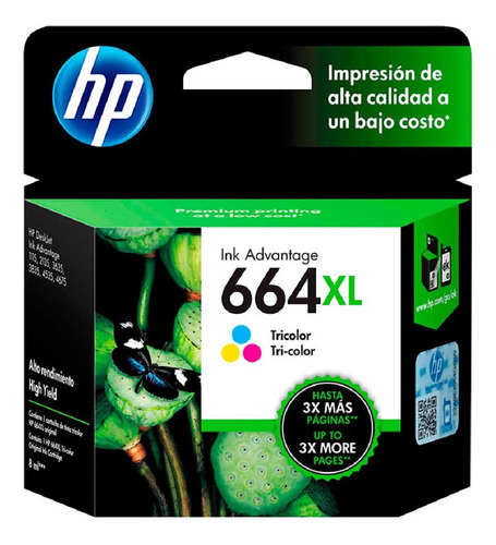 Kit Cartuchos Hp 664xl Original Negro + Ticolor + Resma