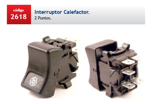 Llave Tecla Calefactor 2 Puntos Omnibus