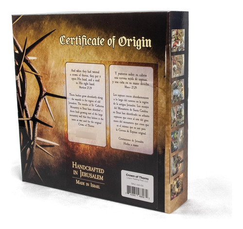 Corona De Espinas Réplica Hecha En Israel, 22 Cm Para Pascua