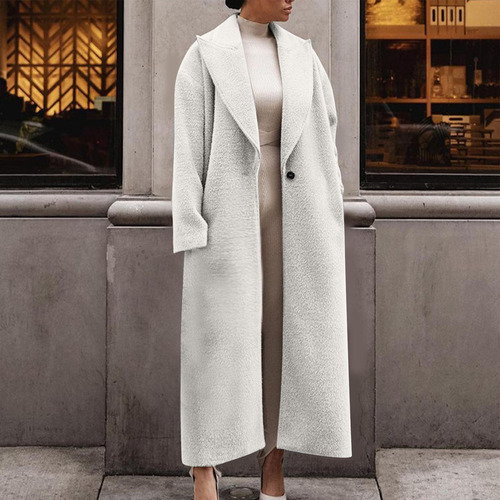 Traje Largo De Color Liso De Moda I Jacket Coat 6001 For Mu