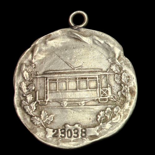 Medalla Socorros Mutuos Del Tramway 34 Mm Año 1910 - 109