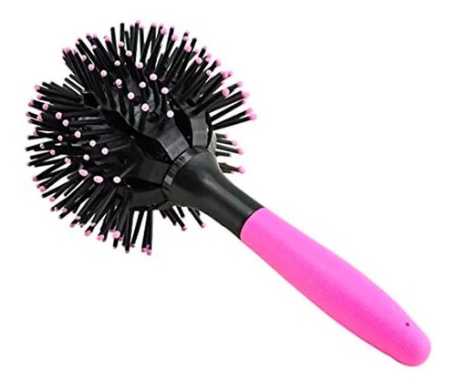 Cepillo Para Rulos 360 3d Bomba Plastico Alta Calidad Curl