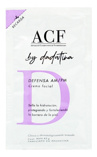 Acf Dadatina Refill Defensa Am Pm Crema Facial Repuesto