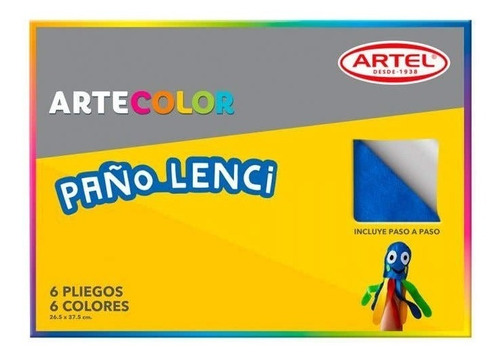 Carpeta Artecolor Pañolenci 6 Colores 20x30 Cm Artel