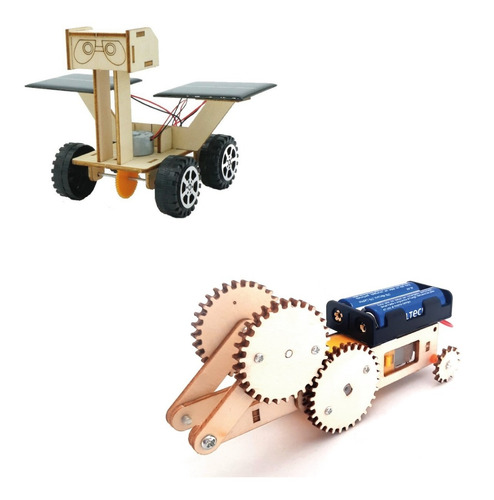 Imagen 1 de 5 de Rover De Marte Robot + Coche Eléctrico Kits Para Armar Niños