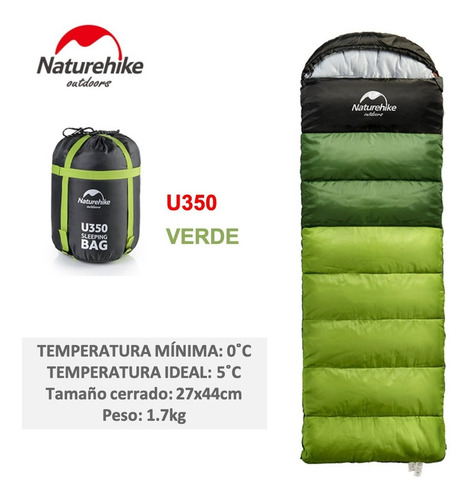Sobre De Dormir Naturehike U350 - 6 Meses De Garantía