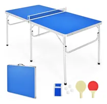 Comprar Goplus Mesa Ping Pong Portatil 100% Premontada Juego Red 2 4