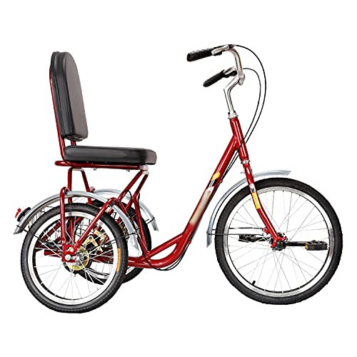 Bicicleta Bicicleta De Tres Ruedas, Triciclo Para Adultos Bi