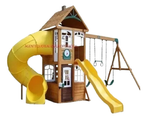 Casa Niños Juego Exterior Resbaladillas Colores Msi