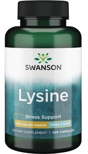 L-lysine Free Form 500 Mg 100 Caps De Swanson