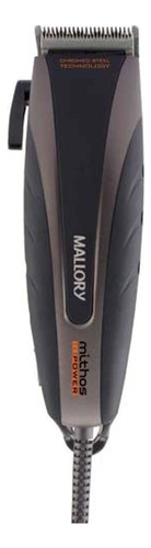 Cortadora de pelo Mithos Power Mallory, color negro/gris, 220 V