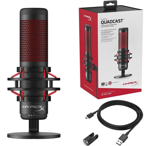 Micrófono Hyperx Quadcast Streaming For Pc Mac Ps4 Ps5