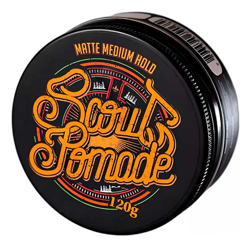Pomada Para Cabelo Scout Matte Medium Hold Efeito Seco 120g