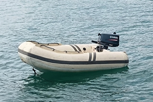 Bote Inflável Fundo Rígido Com Motor Yamaha 4hp