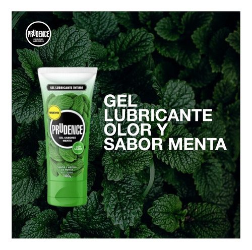 Gel Lubricante Sabor Y Olor Menta 100gr. Prudence