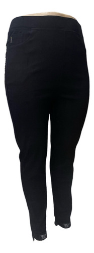 Pantalón Negro Casual Para Mujer Talla Grande