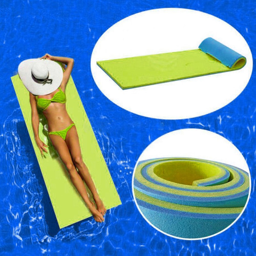 Estera Flotante De Agua Colchón Enrollable Para Juegos De