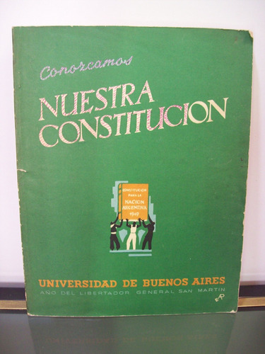 Adp Conozcamos Nuestra Constitucion / Universidad De Bs As