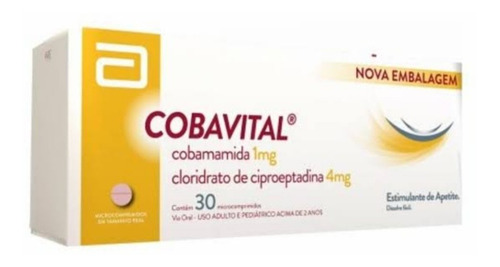 Cobavital Estimulante Do Apetite Com 30 Comprimidos