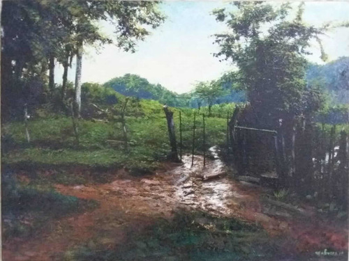 Paisaje Óleo Sobre Lienzo, Pieza Original.