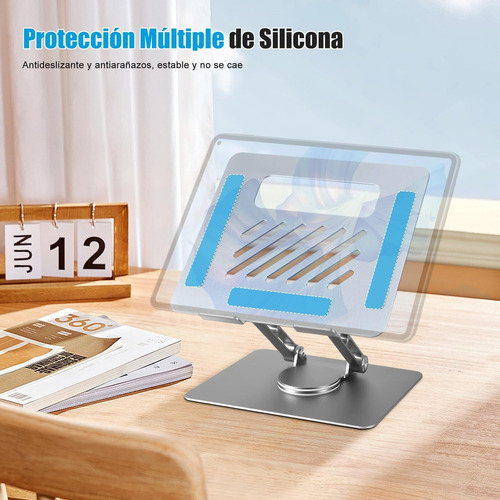 Soporte Tablet Multiángulo,porta Tableta Plegable Aluminio