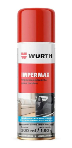 Protetor Sofa Banco Impermeabilizante Spray Wurth