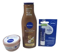 Comprar Kit Nivea Beleza Radiante200ml+nivea Creme+nivea Labial