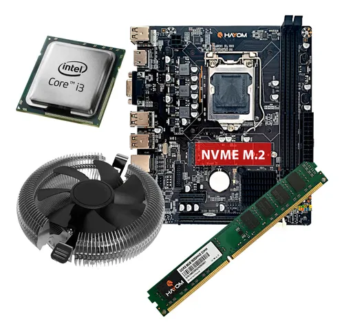 comprar Kit Upgrade Intel Core I3, 8gb De Ram Ddr3 H61 Com Cooler