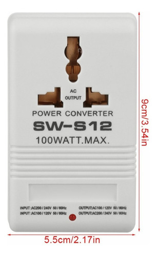 ' Convertidor De Voltaje De 100w 110v/120v A 220v/240v