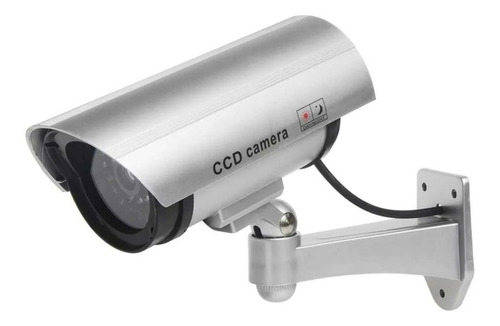 Camara Seguridad Falsa Apariencia Real Led Rojo Ext/int