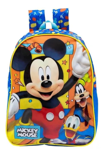 Mochila De Costas M Infantil Escolar Mickey Mouse Disney 