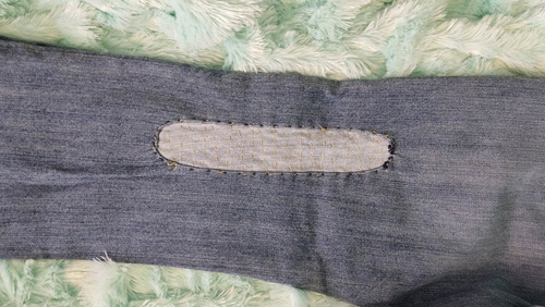 Jeans Seven T28 Patch Cropped Tiro Medio-bajo Rígido (Usado)