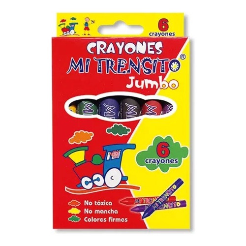 Crayola Crayones Jumbo Mi Trensito X 6 Colores 