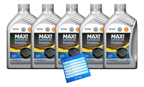 comprar 5 Litros Óleo Shell Maxi 5w40 502 00 Original Volkswagen