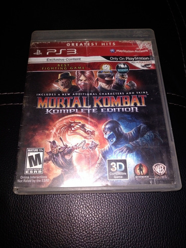 Mortal Kombat Komplete Edition Greatest Hits, Ps3  Físico