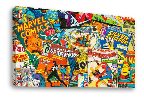 Cuadro Decorativo Canvas Moderno Comics