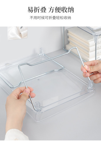 Estante De Almacenamiento Plegable Acrílico Transparente