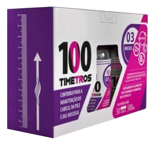 Kit 100timetros 90 Capsulas Tratamento Para 3 Meses