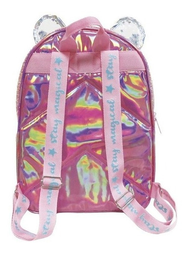 Imagen 4 de 4 de Mochila Cresko Fashion Con Glitter 15'' Ck049