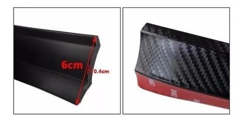 Saia Spoiler De Borracha Esportivo Tuning Samurai Preto 3d