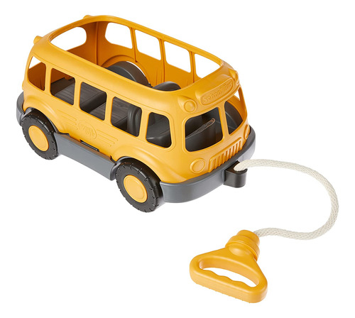 Green Toys Carro De Autobús Escolar, Amarillo