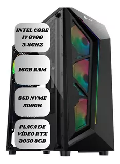 Pc Gamer Cpu I7 6700 16gb Ram Ssd Nvme 500gb Rtx 3050 8gb