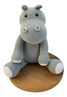 Hipopótamo Crochê Amigurumi Decoração  Bichinho Infantil 