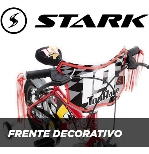 Imagen 4 de 7 de Bicicleta Infantil Stark Rod 12 Extreme Pink Rueditas Acero