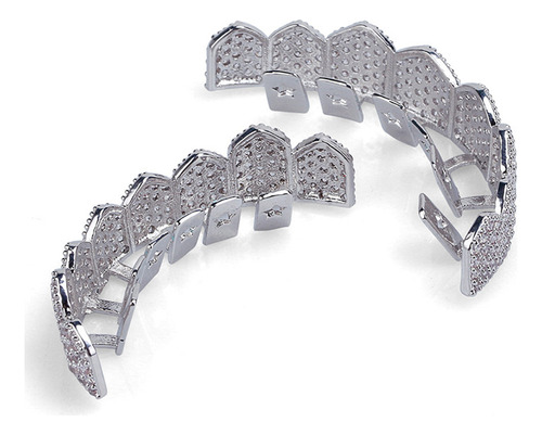 Juego De Parrillas De Hip Hop F Iced Out Micro Pave And Bott