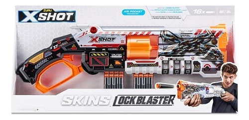 Pistola X Shot Skin Lock Blaster 16 Dardos