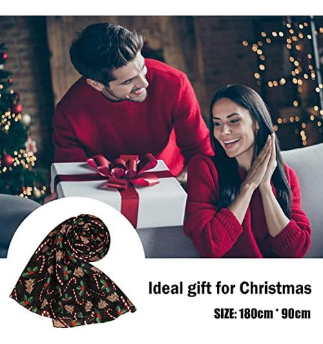 E-clover Bufanda De Moda Para Mujer Bufandas De Navidad Chal