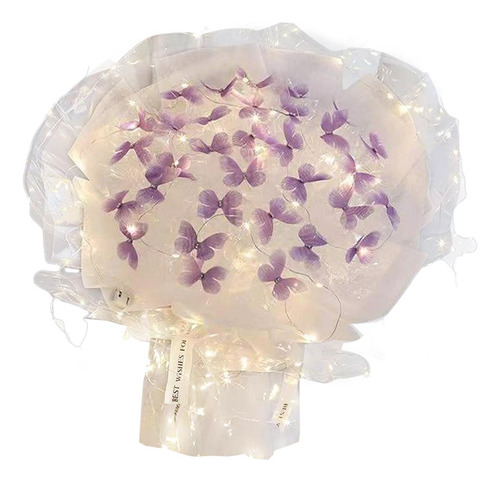 Ramo De Flores De Mariposa, Materiales Mariposa Morada 33