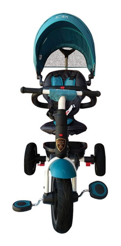 Triciclo Plegable Evolutivo Con Toldo Para Bebe Sorx Elite Color Menta