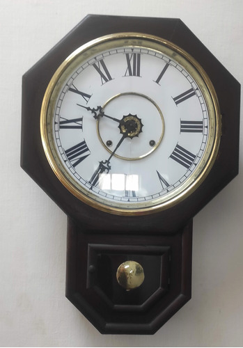 Muy Antiguo Reloj De Pared Waterbury Clock Company, 1873